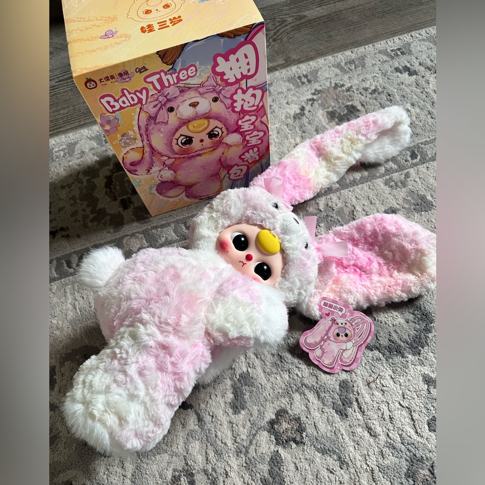 New confirmed baby three hugging bunny bag pack